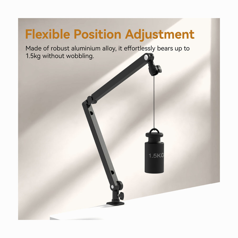 Ulanzi TM01 T046GBA1 Microphone Boom Arm with C-clamp Desk Mount (70cm)