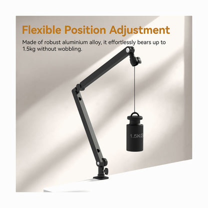Ulanzi TM01 T046GBA1 Microphone Boom Arm with C-clamp Desk Mount (70cm)