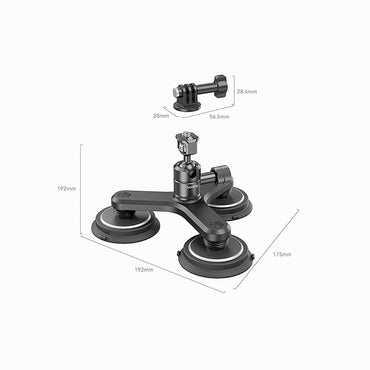 SmallRig Triple Magnetic Suction Cup Mounting Support Kit for Action Cameras 4468