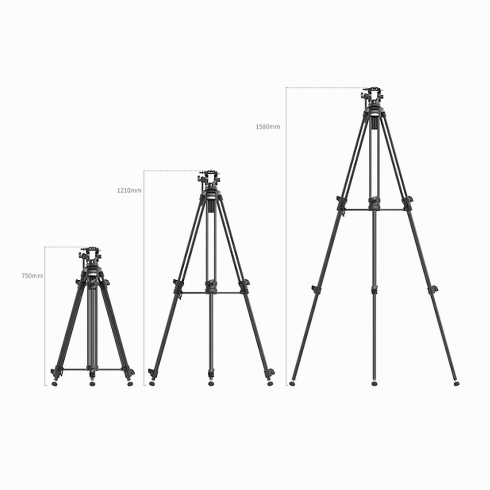 SmallRig AD-50Lite Lightweight Aluminum Alloy Video Tripod System-4684