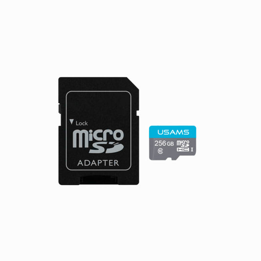 USAMS High Speed TF Card + SD Adapter (Class10 | 256GB)