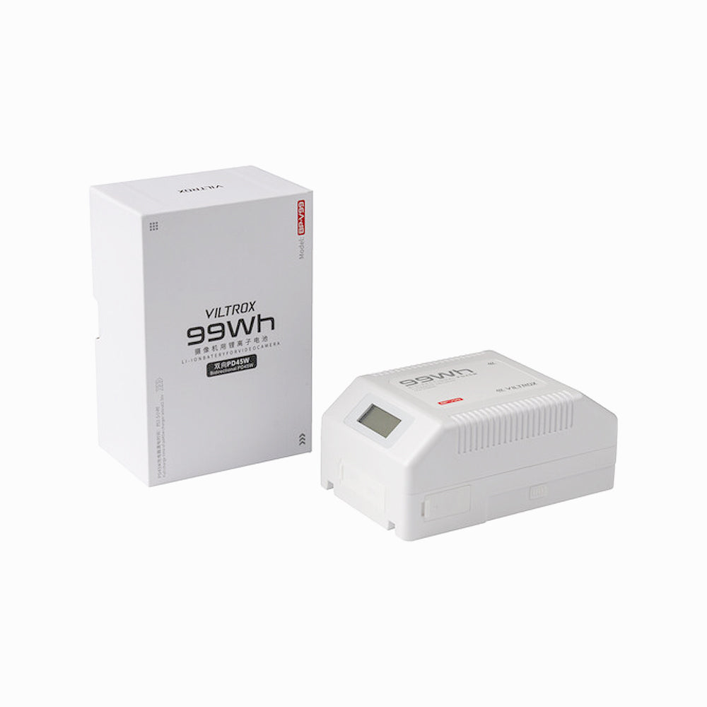 Viltrox BP-V99 99Wh 14.8V 6700mAh V-Mount Lithium-Ion Battery, White