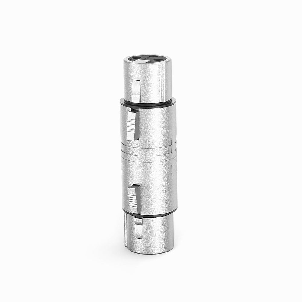 XLR Female to Female, XLR 3 Pin Female to 3 Pin Female Microphone Line Adapter