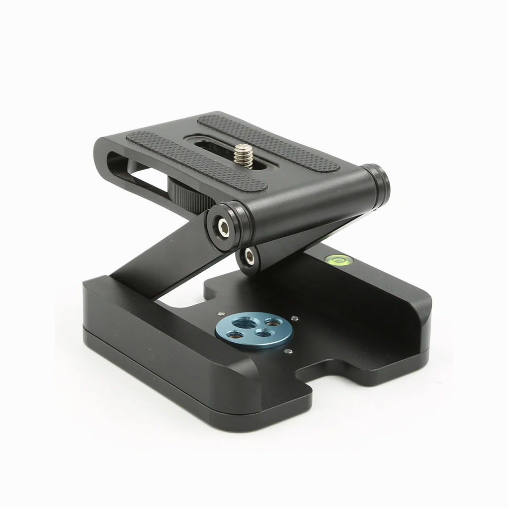 Z-Shaped Foldable Tripod Head Plate w/ 1/4" & 3/8" Screws for DSLR & Mirrorless Cameras