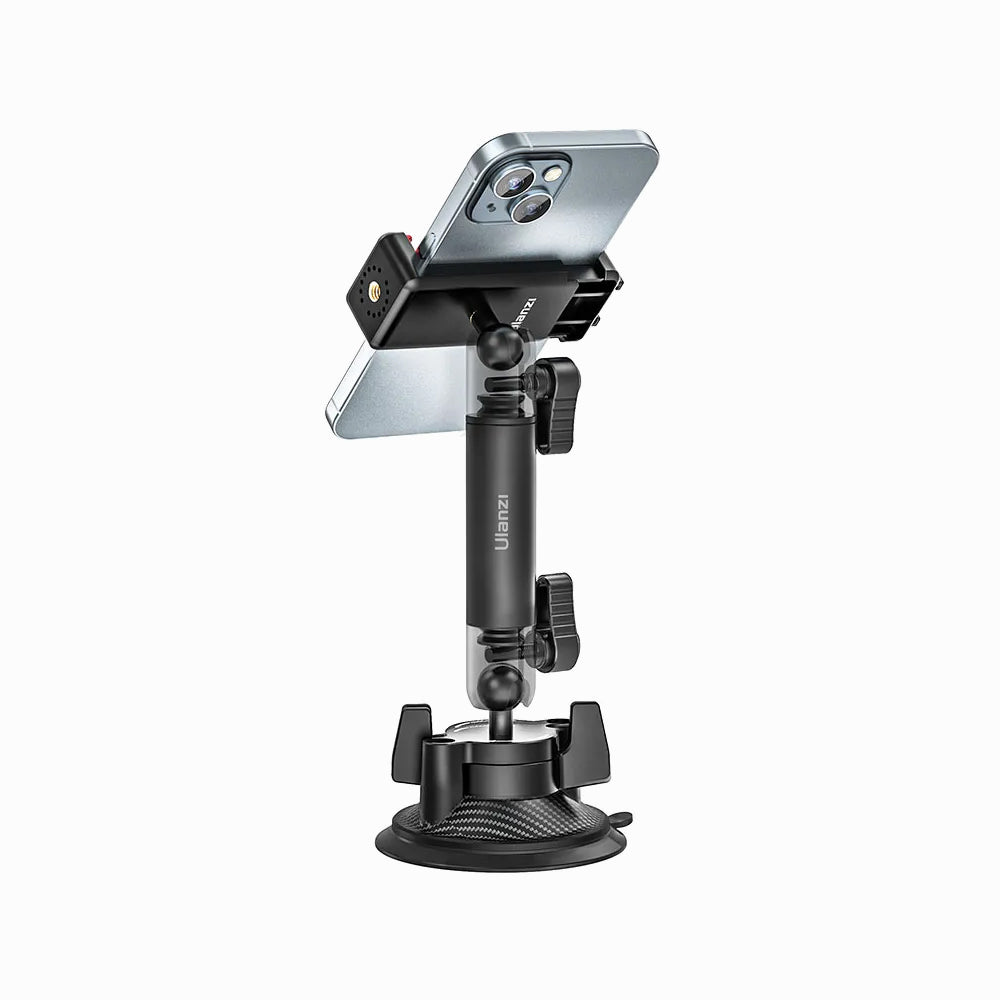 ULANZI ZJ01 ACTION CAMERA SUCTION CUP MOUNT WITH TELESCOPIC POLE -T086