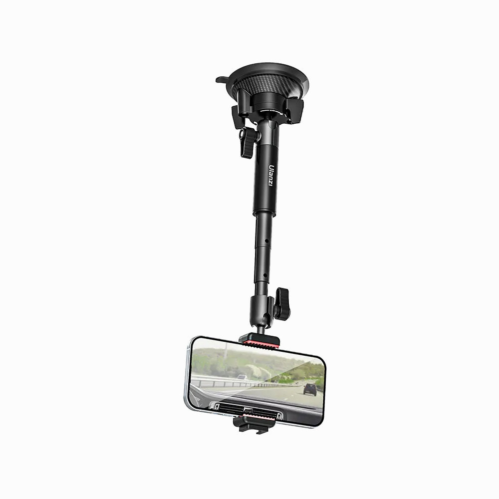 ULANZI ZJ01 ACTION CAMERA SUCTION CUP MOUNT WITH TELESCOPIC POLE -T086