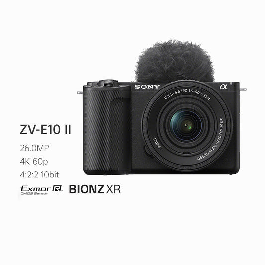 Sony ZV-E10 II Mirrorless Camera with 16-50mm Lens (ZV-E10M2K)